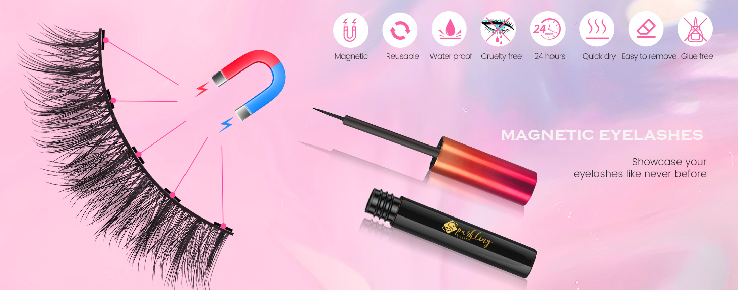 Pingdu ஸ்பார்க்கிங் Eyelash® 3D Magnetic Eyelash Kit மூலம் பெர்ஃபெக்ட் கிளாம் தோற்றத்தைப் பெறுங்கள்
