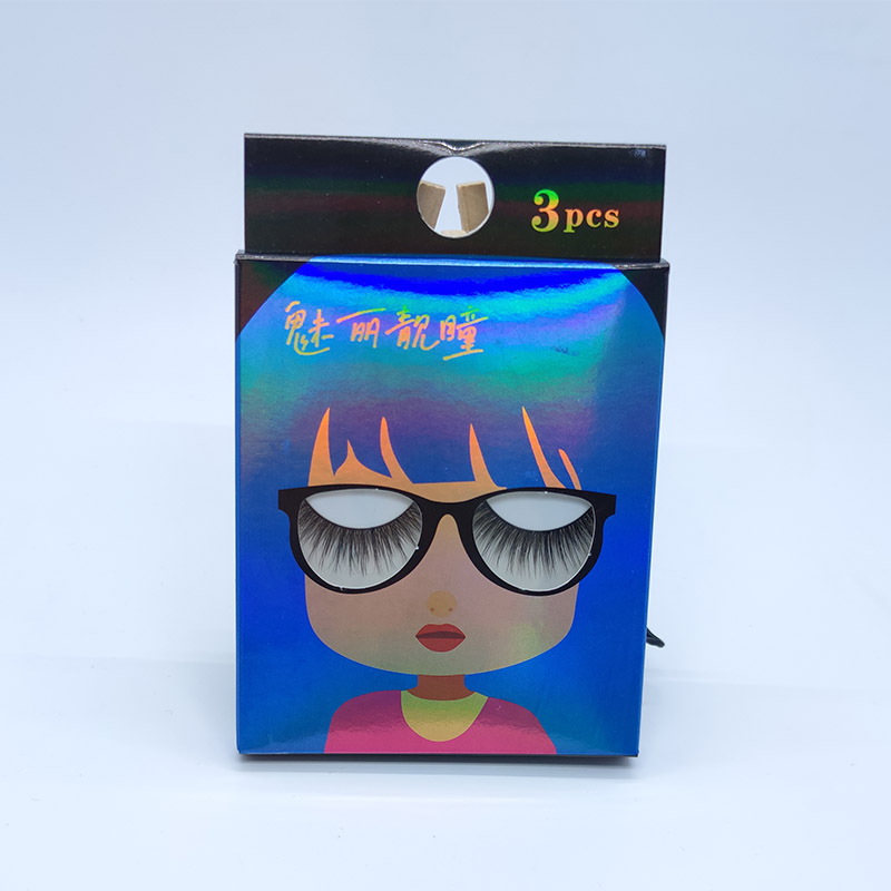 நேச்சுரல் லுக் Wispy Lashes 3D Eyelashes 3 மல்டி-பேக் சாஃப்ட் காட்டன் பேண்ட்